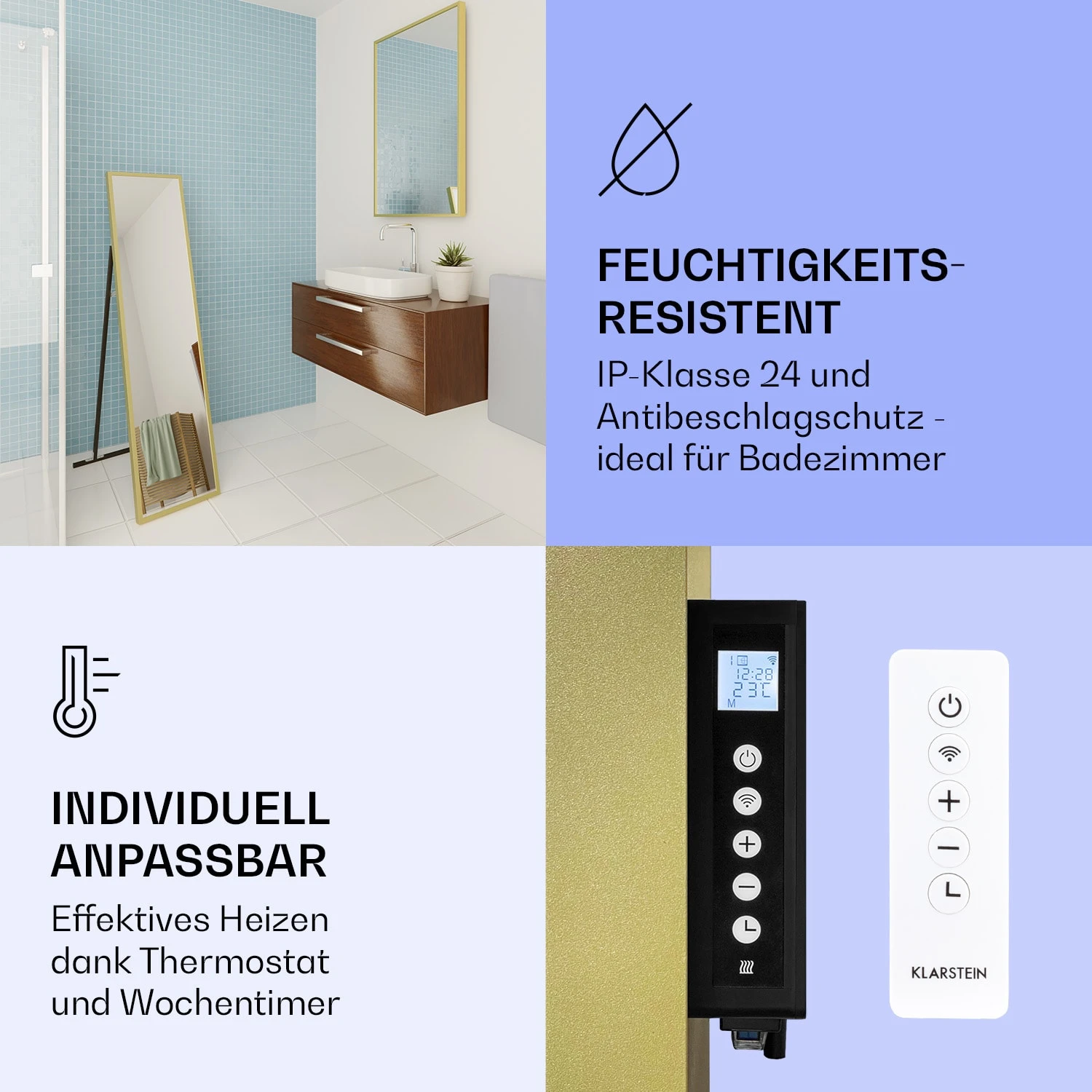 La Palma 900 Smart Infrarotstrahler Konvektor 40x160cm 900W Spiegel Standfuß 7 La Palma 900 Smart Infrarotstrahler Konvektor 40x160cm 900W Spiegel Standfuß – Bild 7