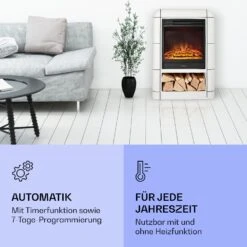 Dukono Elektrokamin 1800 W LED-Flammen Heizlüfter Timer Holzfach 13 Dukono Elektrokamin 1800 W LED-Flammen Heizlüfter Timer Holzfach -Innovation Home Appliances Store 10039851 de 0006 logo