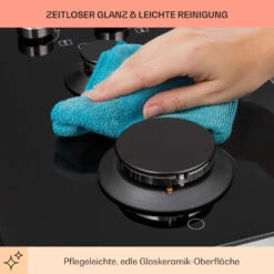 Illuminosa Domino Gaskochfeld 2-flammig Sabaf-Brenner Glaskeramik -Innovation Home Appliances Store 10039896 de 0007 usp