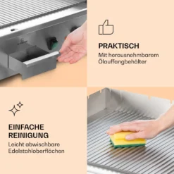 Grillmeile 4400 Elektrogrill Plancha 2x2200W Grillplatte Edelstahl -Innovation Home Appliances Store 10039916 de 0007 logo