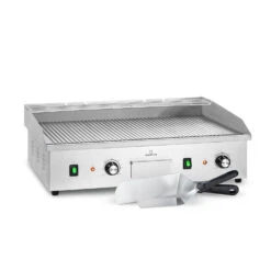 Grillmeile 4400 Elektrogrill Plancha 2x2200W Grillplatte Edelstahl