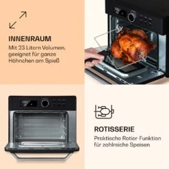 Prime Air Heißluftfritteuse 1500W 23l Timer 8 Programme -Innovation Home Appliances Store 10040025 de 0005 logo