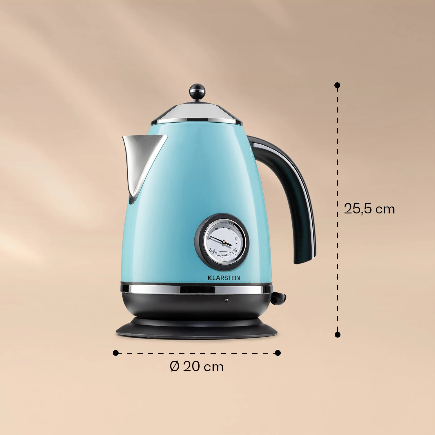 Aquavita Chalet Wasserkocher 1,7 Liter 2200 Watt Temperaturanzeige Edelstahl 8 Aquavita Chalet Wasserkocher 1,7 Liter 2200 Watt Temperaturanzeige Edelstahl – Bild 8