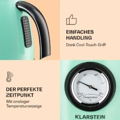 Aquavita Chalet Wasserkocher 1,7 Liter 2200 Watt Temperaturanzeige Edelstahl -Innovation Home Appliances Store 10040040 de 0005 logo