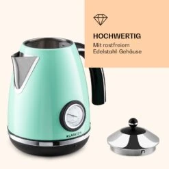 Aquavita Chalet Wasserkocher 1,7 Liter 2200 Watt Temperaturanzeige Edelstahl -Innovation Home Appliances Store 10040040 de 0006 logo