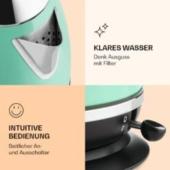 Aquavita Chalet Wasserkocher 1,7 Liter 2200 Watt Temperaturanzeige Edelstahl -Innovation Home Appliances Store 10040040 de 0007 logo