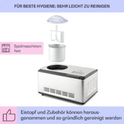 Dolce Bacio Smart Eiscremebereiter Yogurtmaker Kompressor 2 Liter WiFi Touch Edelstahl -Innovation Home Appliances Store 10040048 de 0005 logo