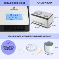 Dolce Bacio Smart Eiscremebereiter Yogurtmaker Kompressor 2 Liter WiFi Touch Edelstahl -Innovation Home Appliances Store 10040048 de 0006 logo