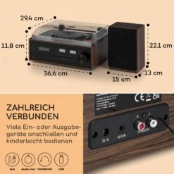 Oxford SE Mini-Stereoanlage DAB+/FM BT-Funktion Vinyl CD AUX-In -Innovation Home Appliances Store 10040053 de 0006 usp