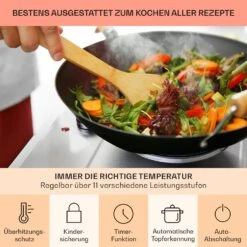 Ramsey Doppel-Kochfeld 2400W 11 Leistungsstufen Glaskeramik -Innovation Home Appliances Store 10040070 de 0005 usp