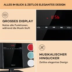 V14.2 Vertical-Stereoanlage CD FM Tuner BT USB AUX -Innovation Home Appliances Store 10040078 de 0006 usp