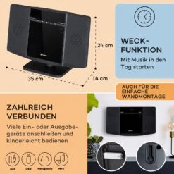 V14.2 Vertical-Stereoanlage CD FM Tuner BT USB AUX -Innovation Home Appliances Store 10040078 de 0007 usp