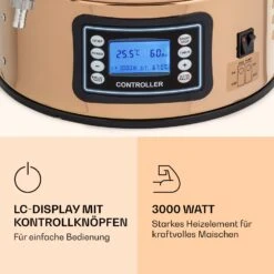 Mundschenk Maischekessel, Bierbrauanlage, 2500 W, 30 L, 9 Programme -Innovation Home Appliances Store 10040144 de 0003 logo