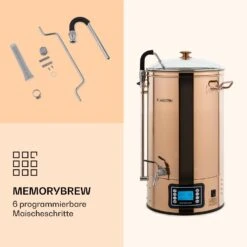 Mundschenk Maischekessel, Bierbrauanlage, 2500 W, 30 L, 9 Programme -Innovation Home Appliances Store 10040144 de 0004 logo