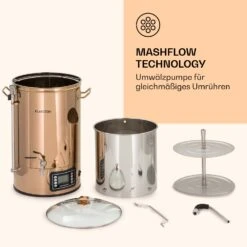 Mundschenk Maischekessel, Bierbrauanlage, 2500 W, 30 L, 9 Programme -Innovation Home Appliances Store 10040144 de 0006 logo
