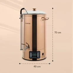 Mundschenk Maischekessel, Bierbrauanlage, 2500 W, 30 L, 9 Programme -Innovation Home Appliances Store 10040144 yy 0007 dimensions