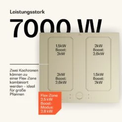 Victoria 4 Flex Induktionskochfeld Einbau 7000W 2 Flexzonen Timer -Innovation Home Appliances Store 10040202 de 0003 usp