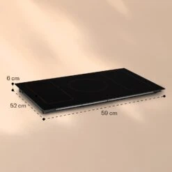 Victoria 5 Flex Induktionskochfeld Einbau 7400W 2 Flexzonen Timer 17 Victoria 5 Flex Induktionskochfeld Einbau 7400W 2 Flexzonen Timer -Innovation Home Appliances Store 10040203 yy 0009 dimensions