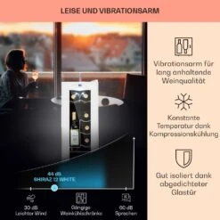 Shiraz 12 Slim Uno Weinkühlschrank 32l/12Fl.Touch 85 W 5-18 °C LED -Innovation Home Appliances Store 10040213 de 0004 usp