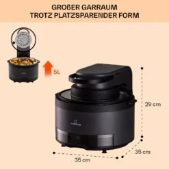 Vendure Heißluftfritteuse Mit Dampffunktion 1250W 5 Liter 6 Programme 13 Vendure Heißluftfritteuse Mit Dampffunktion 1250W 5 Liter 6 Programme -Innovation Home Appliances Store 10040278 de 0007 usp