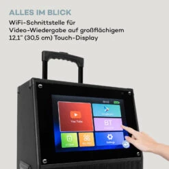 KTV M Karaoke-System 12,1" Touch-Display 2UHF Mic WiFi BT USB SD HDMI -Innovation Home Appliances Store 10040288 de 0003 logo