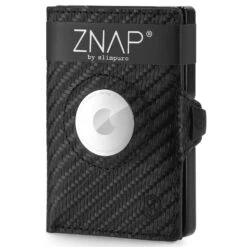 ZNAP Airtag Wallet 12 Karten Münzfach 9x1,8x6 Cm (BxHxT) RFID-Schutz