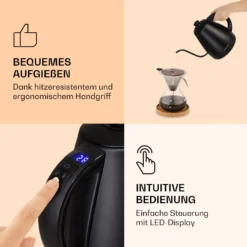 Garcon Wasserkocher 1L 2000W Warmhaltefunktion Schwanenhals Edelstahl -Innovation Home Appliances Store 10040347 de 0005 logo