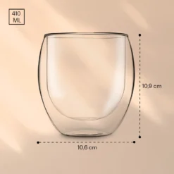 DUOS Jumbo Doppelwandiges Glas 410 Ml Thermofunktion Inkl. Edelstahl-Löffel -Innovation Home Appliances Store 10040400 yy 0007 logo