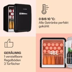 Audrey Mini Retro-Kühlschrank 48l 2 Ebenen 8 Audrey Mini Retro-Kühlschrank 48l 2 Ebenen -Innovation Home Appliances Store 10040738 de 0003 usp