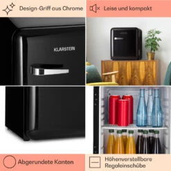 Audrey Mini Retro-Kühlschrank 48l 2 Ebenen 9 Audrey Mini Retro-Kühlschrank 48l 2 Ebenen -Innovation Home Appliances Store 10040738 de 0004 usp