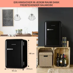 Audrey Retro-Kühlschrank 70 Liter 3 Regale 2 Türfächer Innenbeleuchtung 10 Audrey Retro-Kühlschrank 70 Liter 3 Regale 2 Türfächer Innenbeleuchtung -Innovation Home Appliances Store 10040739 de 0005 logo