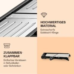 Mandoline Küchenhobel Inkl. Wellenschnitt Edelstahl 1 Bis 9 Mm Julienne-Schneider -Innovation Home Appliances Store 10040836 de 0005 logo