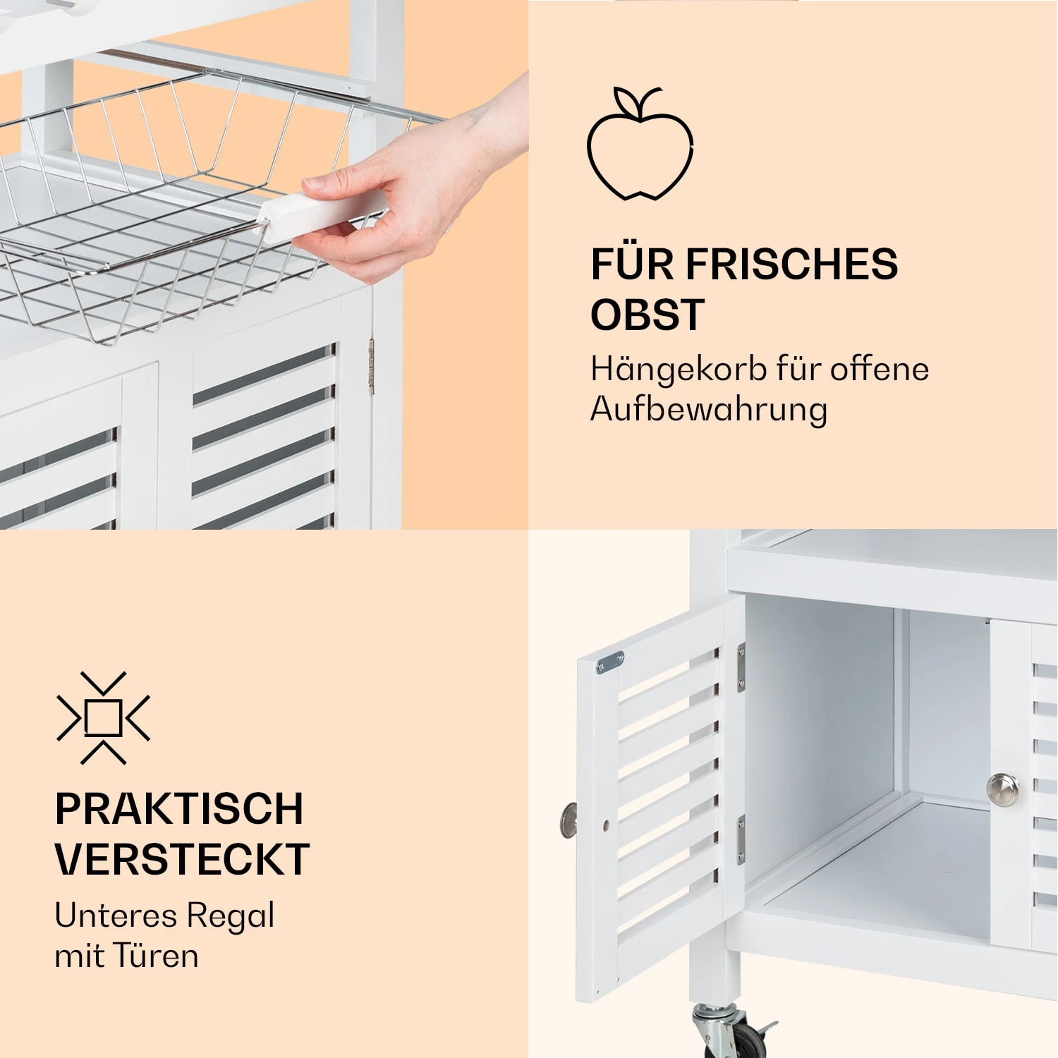 Louisiana Servierwagen Küchenwagen 5 Etagen Holz Handtuchhalter Mobil 6 Louisiana Servierwagen Küchenwagen 5 Etagen Holz Handtuchhalter Mobil – Bild 6