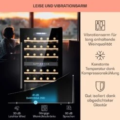 Barossa 29 Duo Weinkühlschrank 29 Fl 80 Ltr 2 Zonen Drucktasten 10 Barossa 29 Duo Weinkühlschrank 29 Fl 80 Ltr 2 Zonen Drucktasten -Innovation Home Appliances Store 10041124 de 0004 usp