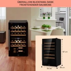 Barossa 29 Duo Weinkühlschrank 29 Fl 80 Ltr 2 Zonen Drucktasten 12 Barossa 29 Duo Weinkühlschrank 29 Fl 80 Ltr 2 Zonen Drucktasten -Innovation Home Appliances Store 10041124 de 0006 usp