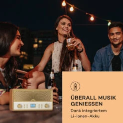 Glastonbury Go Digital-Radio Stereo Akku BT DAB/UKW MP3 USB Line-In -Innovation Home Appliances Store 10041151 de 0005 usp