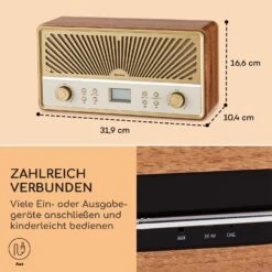 Glastonbury Go Digital-Radio Stereo Akku BT DAB/UKW MP3 USB Line-In -Innovation Home Appliances Store 10041151 de 0007 usp