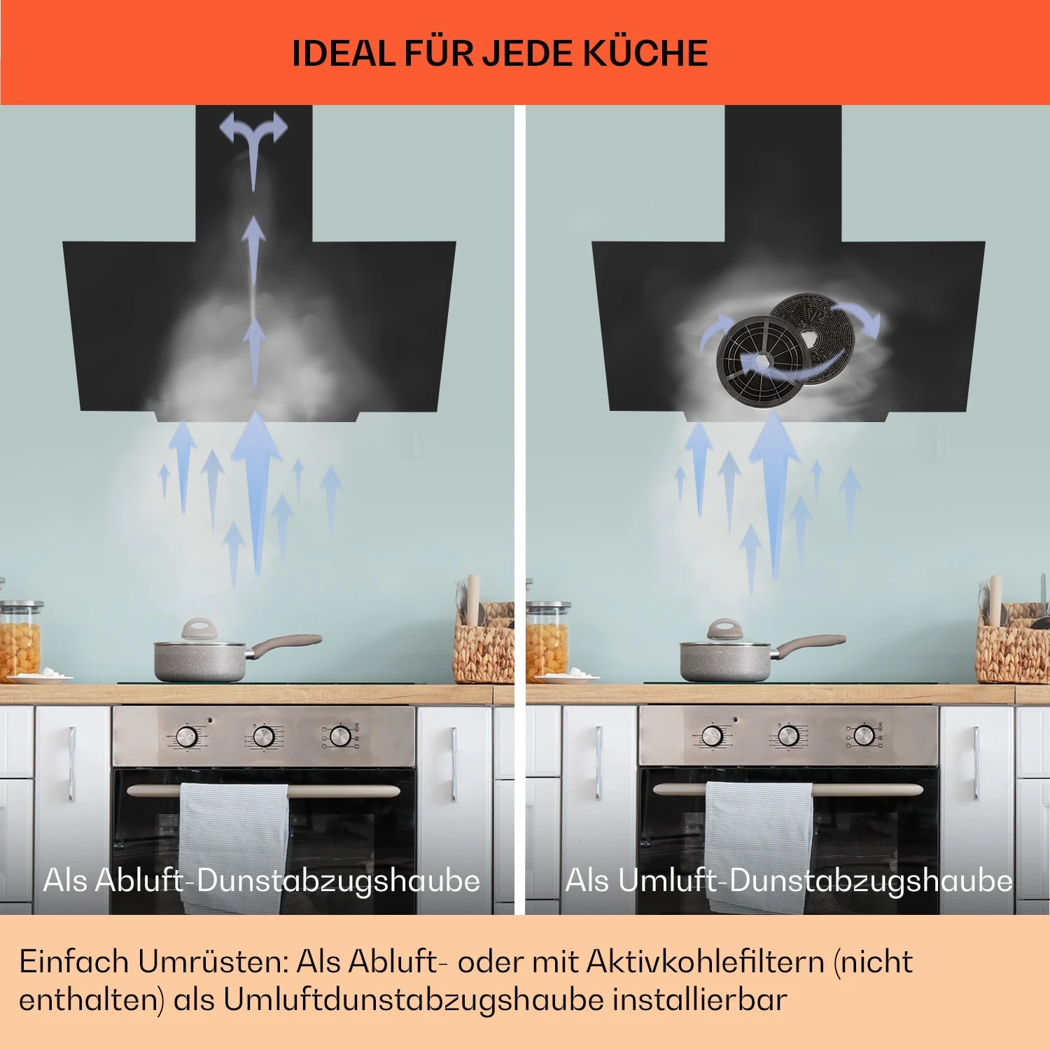 Ava 60 Dunstabzugshaube 60cm Wandhaube WiFi A++ 515m³/h Touch 7 Ava 60 Dunstabzugshaube 60cm Wandhaube WiFi A++ 515m³/h Touch – Bild 7