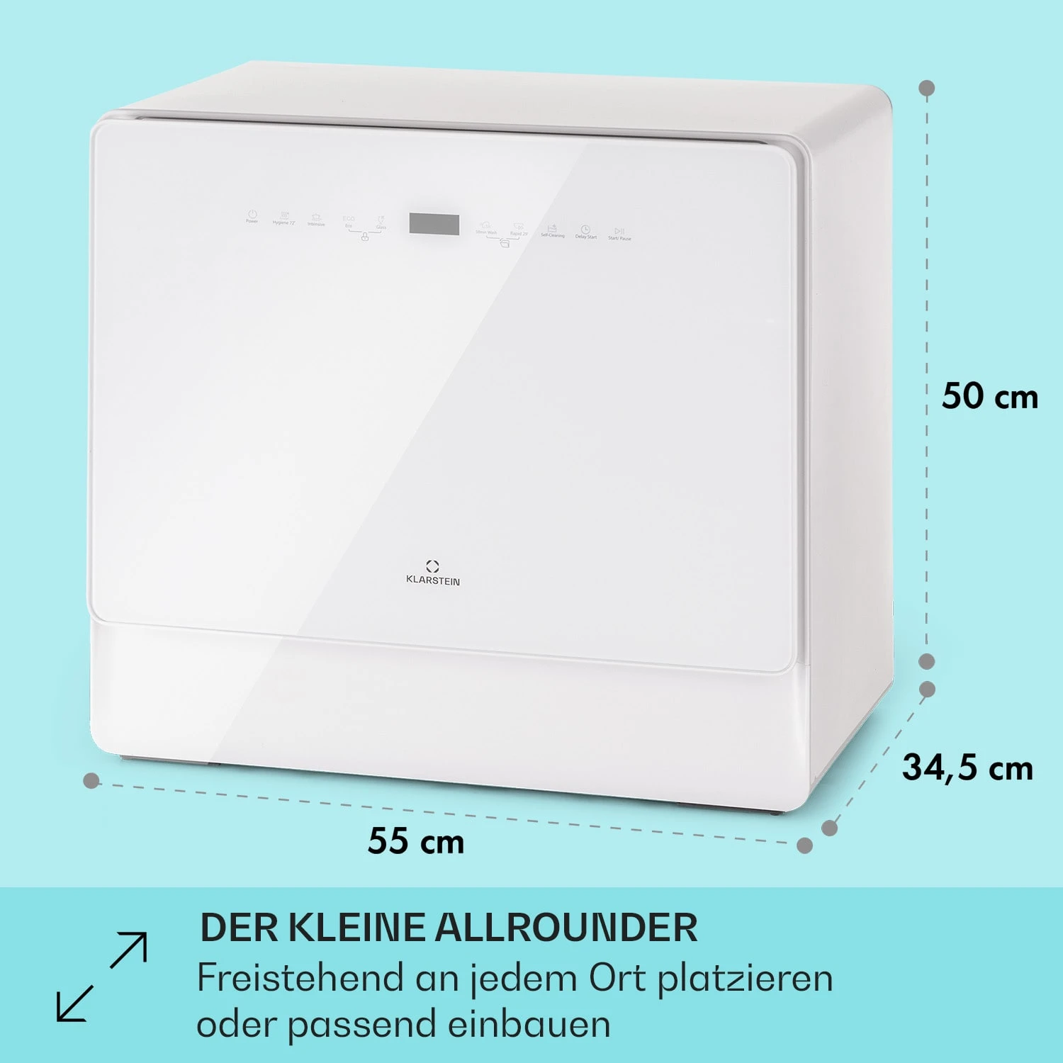 Emerald 5 Slim Geschirrspüler Freistehend 7 Programme Touch-Control 5 Emerald 5 Slim Geschirrspüler Freistehend 7 Programme Touch-Control – Bild 5