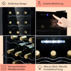 Barolo 15 Uno Weinkühlschrank 48 Ltr 15 Flaschen 11-18°C SingleZone -Innovation Home Appliances Store 10041207 de 0005 usp