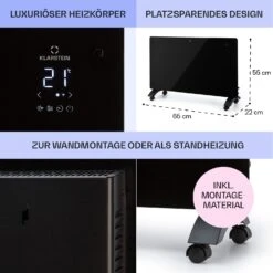 Bansin Crystal Smart Konvektions-Heizgerät 1500W 5 - 50 °C App-Steuerung -Innovation Home Appliances Store 10041209 de 0006 usp