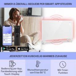 Bansin Crystal Smart Konvektions-Heizgerät 1500W 5 - 50 °C App-Steuerung 10 Bansin Crystal Smart Konvektions-Heizgerät 1500W 5 - 50 °C App-Steuerung -Innovation Home Appliances Store 10041210 de 0003 usp