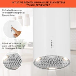 Bolea Inselabzugshaube Ø38cm Ab-/Umluft 600m³/h LED Inkl. Aktivkohlefilter -Innovation Home Appliances Store 10041225 de 0004 usp
