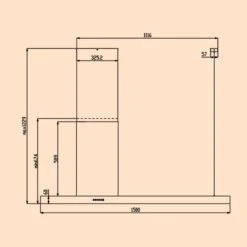 Limelight Dunstabzugshaube 150cm Wandhaube 625m³/h Touch 16 Limelight Dunstabzugshaube 150cm Wandhaube 625m³/h Touch -Innovation Home Appliances Store 10041228 yy 0008 dimensions