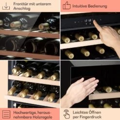 Rhône 25 Duo Weinkühlschrank Kompression 2 Zonen 75 Ltr / 25 Flaschen -Innovation Home Appliances Store 10041239 de 0005 usp