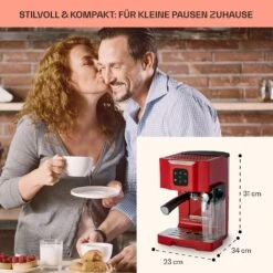 BellaVita Kaffeemaschine 3-in-1 1450 W 20 Bar Milchschäumer -Innovation Home Appliances Store 10041240 de 0005 usp