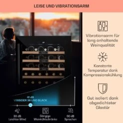 Vinsider 36 Built-In Uno Einbau-Weinkühlschrank 36 Flaschen 92 Ltr Edelstahl -Innovation Home Appliances Store 10041286 de 0004 usp