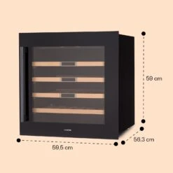 Vinsider 36 Built-In Uno Einbau-Weinkühlschrank 36 Flaschen 92 Ltr Edelstahl -Innovation Home Appliances Store 10041286 yy 0011 dimensions