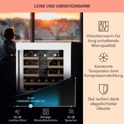 Vinsider 36 Built-In Uno Einbau-Weinkühlschrank 36 Flaschen 92 Ltr Edelstahl -Innovation Home Appliances Store 10041287 de 0004 usp