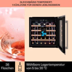 Vinsider 36 Built-In Uno Einbau-Weinkühlschrank 36 Flaschen 92 Ltr Edelstahl -Innovation Home Appliances Store 10041288 de 0003 usp